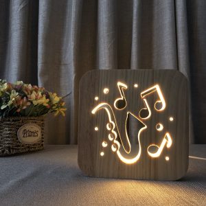 Violin Music Note 3D Lamp