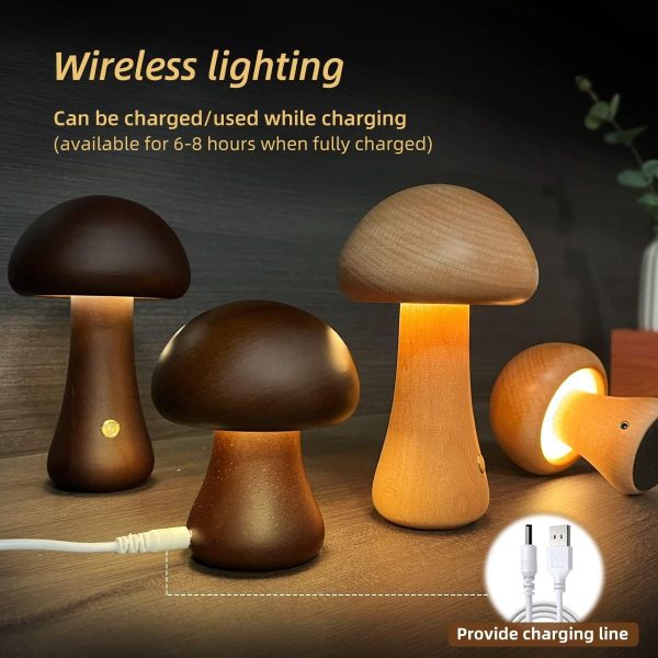 Mushroom LED Night Light With Touch Switch - Image 3