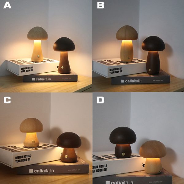 Mushroom LED Night Light With Touch Switch - Image 4