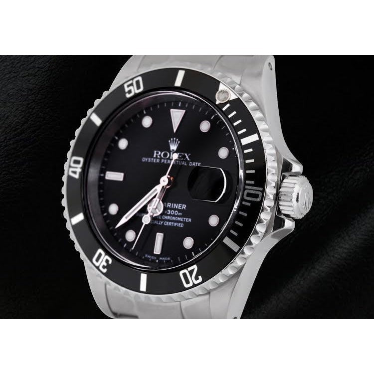 Stainless Steel Black Rolex Oyster Perpetual Submariner - Image 4