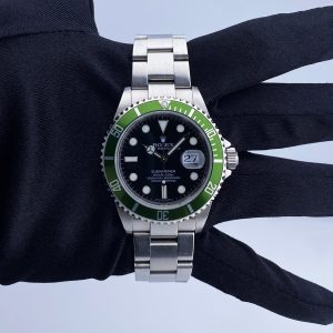 Rolex Submariner Date 16610LV Kermit Mens Watch